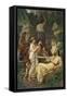 Hafez by a Fountain, 1866-Anselm Feuerbach-Framed Stretched Canvas