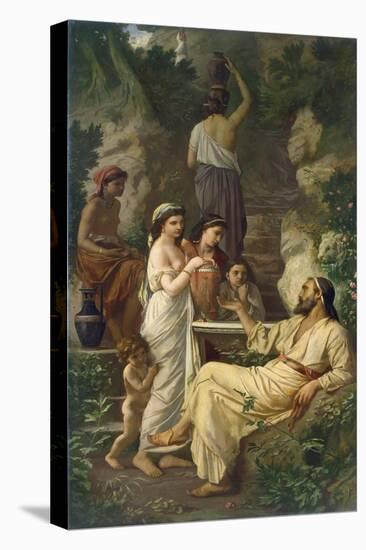 Hafez by a Fountain, 1866-Anselm Feuerbach-Stretched Canvas