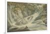 Hafod: Upper Part of the Cascade, 1793-John Warwick Smith-Framed Giclee Print