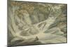 Hafod: Upper Part of the Cascade, 1793-John Warwick Smith-Mounted Giclee Print