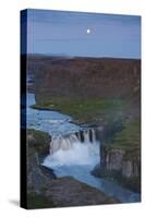 Hafragilsfoss Waterfall, Jokulsargljufur National Park, Thingeyjarsyslur, Iceland, July 2009-Bergmann-Stretched Canvas