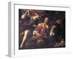 Hagar and Angel-Gioacchino Assereto-Framed Giclee Print