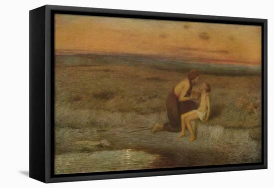 'Hagar and Ishmael', c19th century-Edward Stott-Framed Stretched Canvas