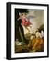 Hagar and Ishmael Rescued by the Angel, c.1648-Eustache Le Sueur-Framed Giclee Print