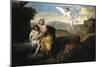 Hagar and Ishmael Visited by Angel, Circa 1846-Francesco Coghetti-Mounted Giclee Print