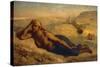 Hagar and Ishmael-Jean-François Millet-Stretched Canvas