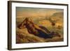 Hagar and Ishmael-Jean-François Millet-Framed Giclee Print