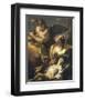 Hagar And Ismael In The Wilderness-Giovanni Battista Tiepolo-Framed Premium Giclee Print