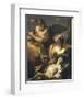 Hagar And Ismael In The Wilderness-Giovanni Battista Tiepolo-Framed Premium Giclee Print