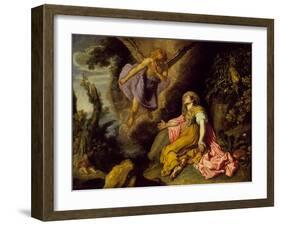 Hagar and the Angel, 1614-Pieter Lastman-Framed Giclee Print