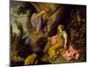 Hagar and the Angel, 1614-Pieter Lastman-Mounted Giclee Print