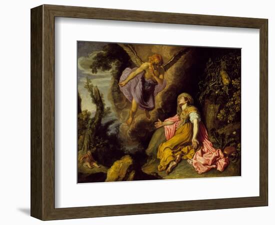 Hagar and the Angel, 1614-Pieter Lastman-Framed Giclee Print