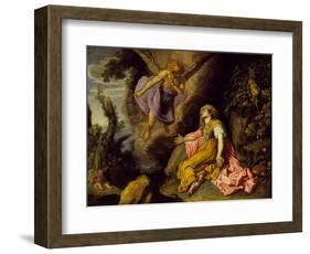 Hagar and the Angel, 1614-Pieter Lastman-Framed Giclee Print