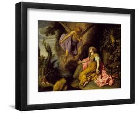 Hagar and the Angel, 1614-Pieter Lastman-Framed Giclee Print