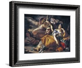 Hagar and the Angel-Francesco Solimena-Framed Giclee Print