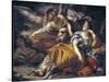 Hagar and the Angel-Francesco Solimena-Stretched Canvas