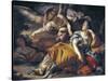 Hagar and the Angel-Francesco Solimena-Stretched Canvas