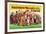 Hagenbeck-Wallace Circus, An Army of Clowns-null-Framed Art Print