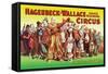 Hagenbeck-Wallace Circus, An Army of Clowns-null-Framed Stretched Canvas