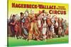 Hagenbeck-Wallace Circus, An Army of Clowns-null-Stretched Canvas