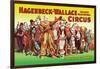 Hagenbeck-Wallace Circus, An Army of Clowns-null-Framed Art Print