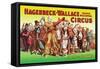 Hagenbeck-Wallace Circus, An Army of Clowns-null-Framed Stretched Canvas
