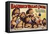 Hagenbeck-Wallace Circus Poster with Hindu Animal Hypnotist-null-Framed Stretched Canvas