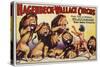 Hagenbeck-Wallace Circus Poster with Hindu Animal Hypnotist-null-Stretched Canvas