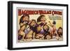 Hagenbeck-Wallace Circus Poster with Hindu Animal Hypnotist-null-Framed Giclee Print