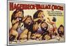Hagenbeck-Wallace Circus Poster with Hindu Animal Hypnotist-null-Mounted Giclee Print