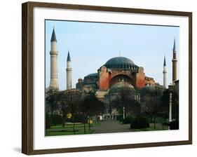 Haghia Sophia, Exterior View, 6th Century-null-Framed Giclee Print