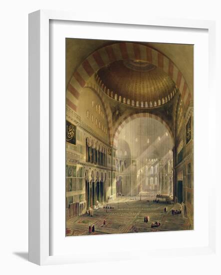 Haghia Sophia, Plate-Gaspard Fossati-Framed Giclee Print