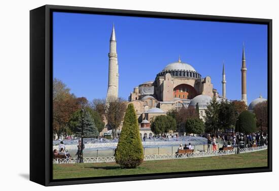 Haghia Sophia, UNESCO World Heritage Site, Sultanahmet District, Istanbul, Turkey, Europe-Richard-Framed Stretched Canvas