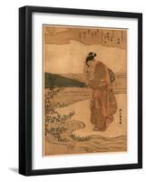 Hagi No Tamagawa-Suzuki Harunobu-Framed Giclee Print