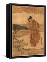 Hagi No Tamagawa-Suzuki Harunobu-Framed Stretched Canvas