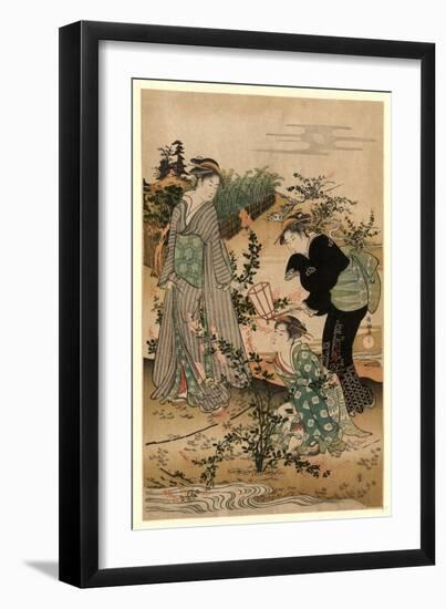 Hagi No Tamagawa-Kubo Shunman-Framed Premium Giclee Print