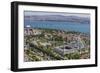 Hagia Sophia and the Blue Mosque, Aerial, Bosphorus, Istanbul, Turkey-Ali Kabas-Framed Photographic Print