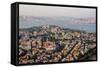 Hagia Sophia and the Blue Mosque, Aerial, Bosphorus, Istanbul, Turkey-Ali Kabas-Framed Stretched Canvas