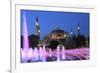 Hagia Sophia (Aya Sofya) at night, UNESCO World Heritage Site, Sultanahmet Square Park, Istanbul, T-Wendy Connett-Framed Photographic Print