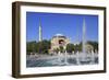 Hagia Sophia (Aya Sofya), UNESCO World Heritage Site, Sultanahmet Square Park, Istanbul, Turkey, Eu-Wendy Connett-Framed Photographic Print