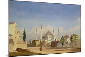 Hagia Sophia, Constantinople, 1843-Ippolito Caffi-Mounted Giclee Print