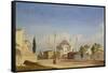 Hagia Sophia, Constantinople, 1843-Ippolito Caffi-Framed Stretched Canvas