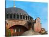 Hagia Sophia, Exterior, Detail of Dome, 6th Century-null-Stretched Canvas