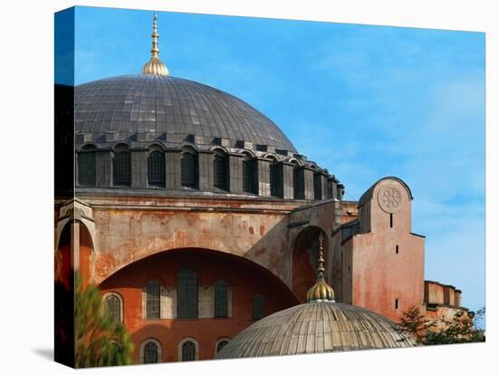 Hagia Sophia, Exterior, Detail of Dome, 6th Century-null-Stretched Canvas