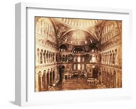 Hagia Sophia in Istanbul: Interior and Apses-Michael Maslan-Framed Premium Photographic Print