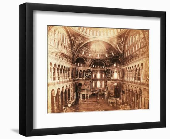 Hagia Sophia in Istanbul: Interior and Apses-Michael Maslan-Framed Photographic Print