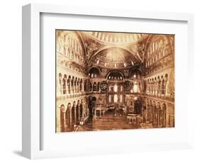 Hagia Sophia in Istanbul: Interior and Apses-Michael Maslan-Framed Photographic Print