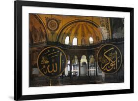 Hagia Sophia, Interior, Istanbul-null-Framed Photographic Print