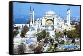 Hagia Sophia, Istanbul (Constantinople), Turkey, 1980s. Artist: Unknown-Unknown-Framed Stretched Canvas