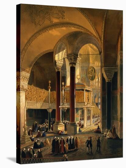 Hagia Sophia Plate 8: the Imperial Gallery and Box-Gaspard Fossati-Stretched Canvas